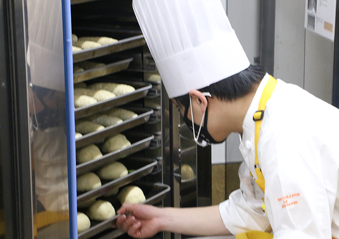 製パン実習 発酵