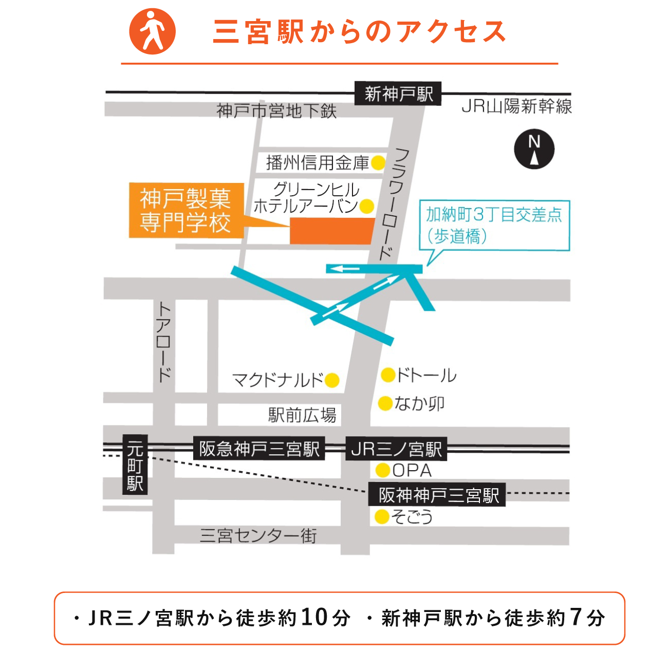 三宮アクセスマップ