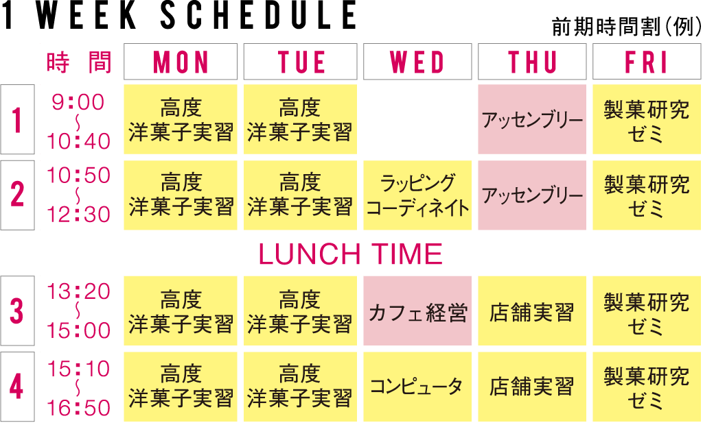 スケジュール2年次